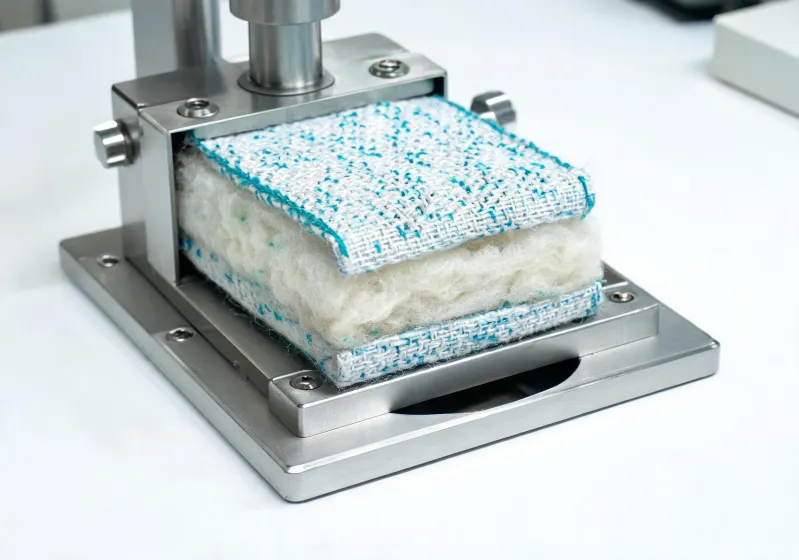 Air permeability evaluation of layered textiles